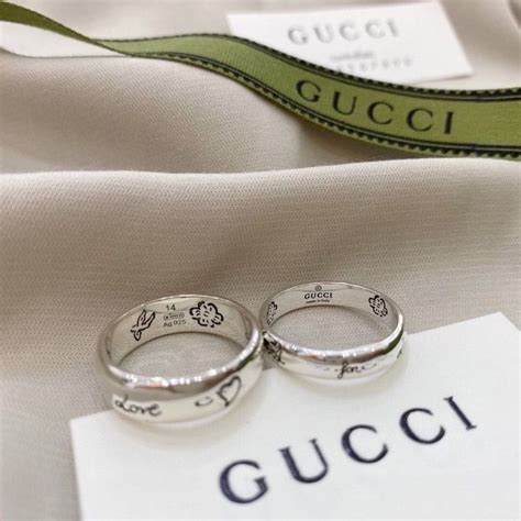 gucci initial ring dupe|gucci ring couple.